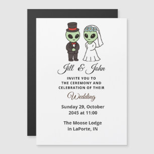 Magnétique Invitation de cérémonie de mariage formelle d'alie
