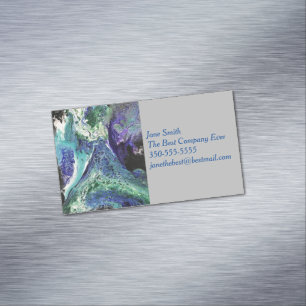 Magnétique La Laguna #1 peinture en bleu, Carte de visite tur