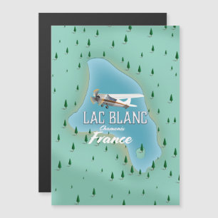 Magnétique Lac Blanc,Chamonix, carte de France