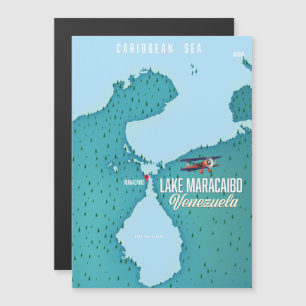 Magnétique Lac Maracaibo, Venezuela carte de navigation.