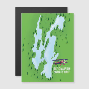 Magnétique Lake Champlain USA Carte du Canada