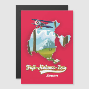 Magnétique parc national fuji hakone izu, carte du japon