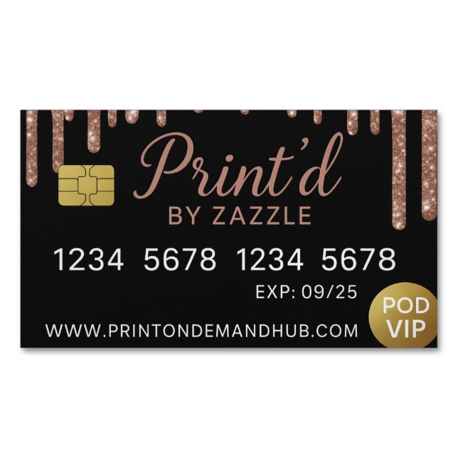 Magnétique Personnalité carte de visite (devant)