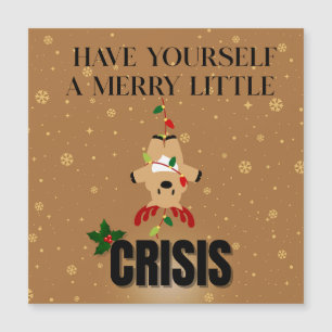 Magnétique Petite Crise Joyeuse – Carte de Noël Drôle