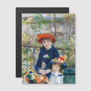Magnétique Renoir - Deux soeurs sur la terrasse Carte magnéti