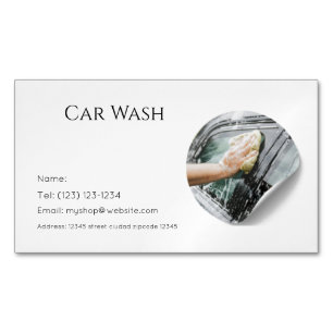 Magnétique service de lavage de voiture carte de visite modif