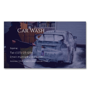 Magnétique service de lavage de voiture carte de visite modif