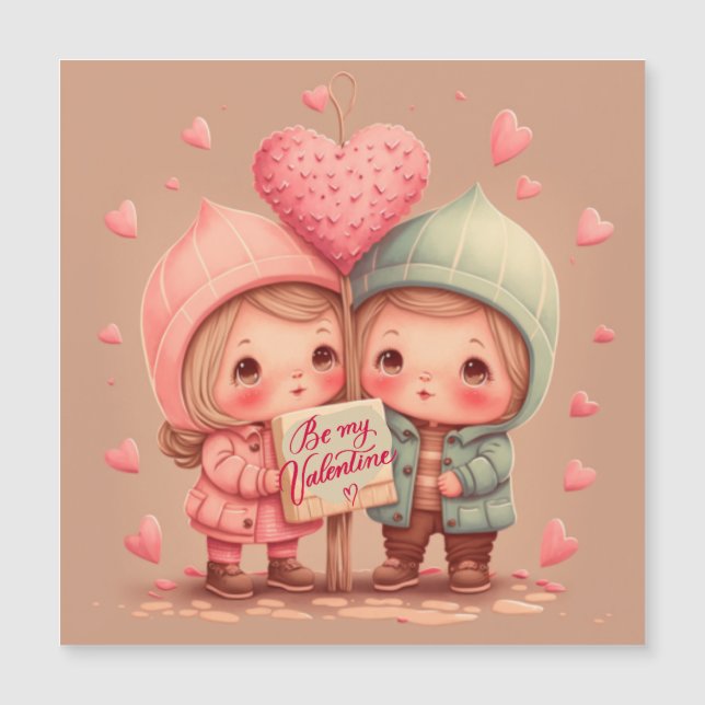 Magnétique Sois ma carte valentine (Devant)