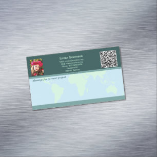 Magnetiska visitkort — Connect, World Magnetic Business Card
