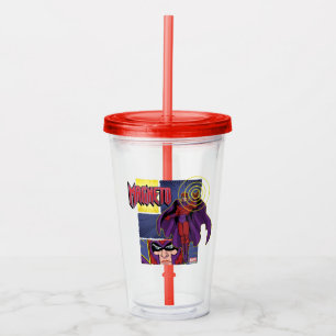 Magneto Character Panel Graphic Acrylic Tumbler
