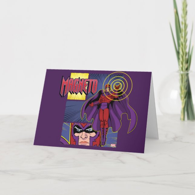 Magneto Character Panel Graphic Card (Front)