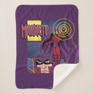 Magneto Character Panel Graphic Sherpa Blanket