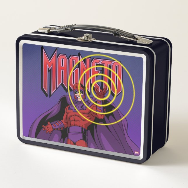 Magneto Character Pose Metal Lunch Box (Front)