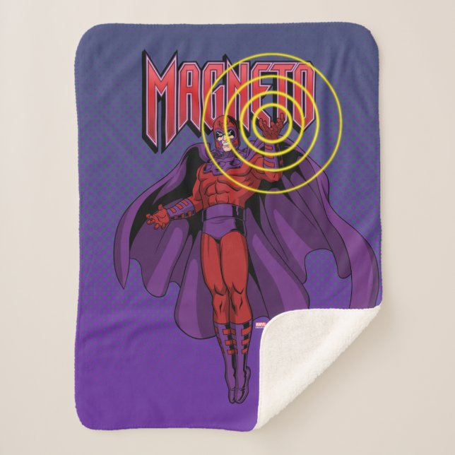 Magneto Character Pose Sherpa Blanket (Front)
