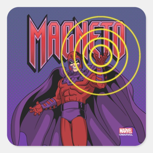 Magneto Character Pose Square Sticker (Front)