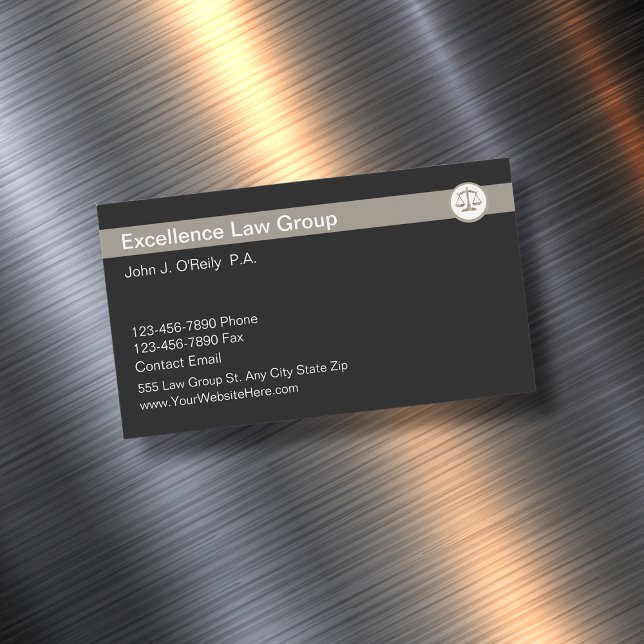 Magnets Carte de visite de procureur moderne (Créateur téléchargé)