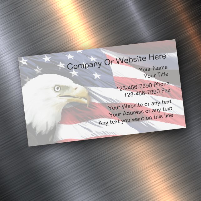 Magnets Cartes de visite patriotiques (Créateur téléchargé)