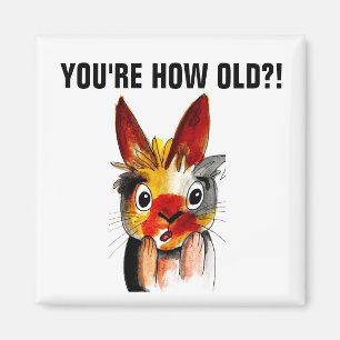 Magnets D'ANNIVERSAIRE AMUSANTS, VOUS AVEZ COMBIEN