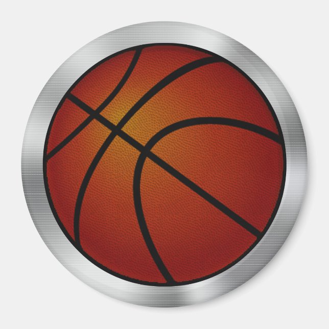 Magnets de basket-ball personnalisables Remises en (Devant)