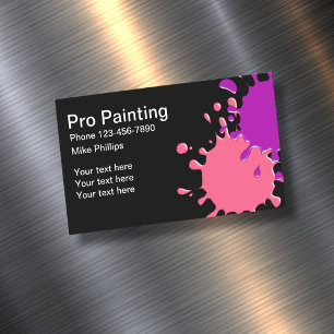 Magnets de Carte de visite de peintre professionne
