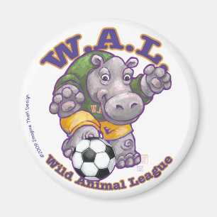 Magnets de football hippo