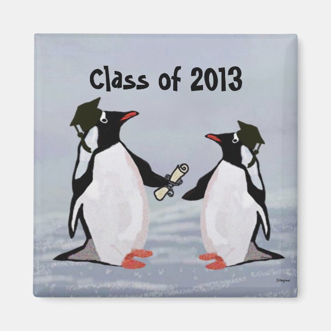 Magnets de la Graduation des pingouins (Devant)