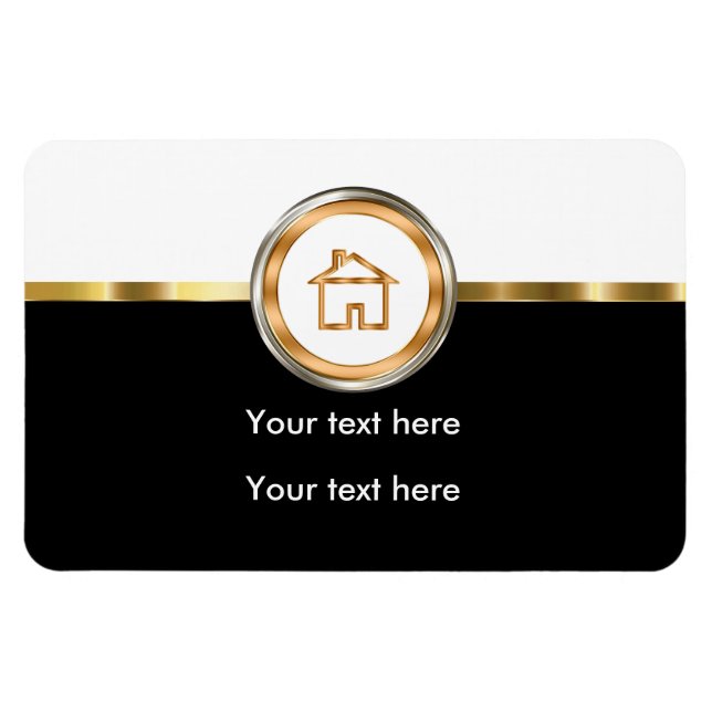 Magnets de l'agent immobilier classique (Horizontal)