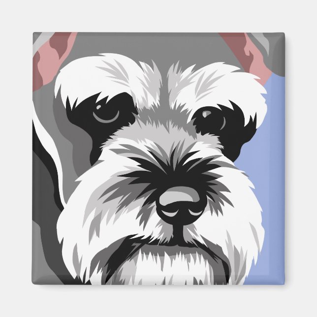 Magnets de Schnauzer miniature (Devant)