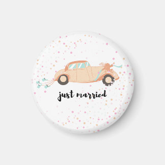 Magnets de stickers juste mariés