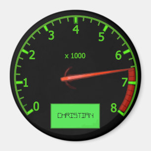 Magnets de voiture à tête d'engrenage de nom per