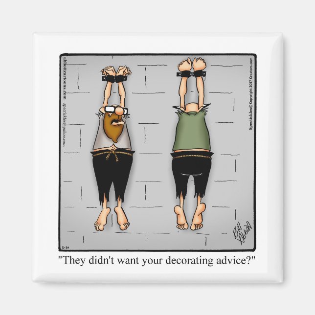 Magnets d'Humour de concepteur d'intérieur amusant (Devant)