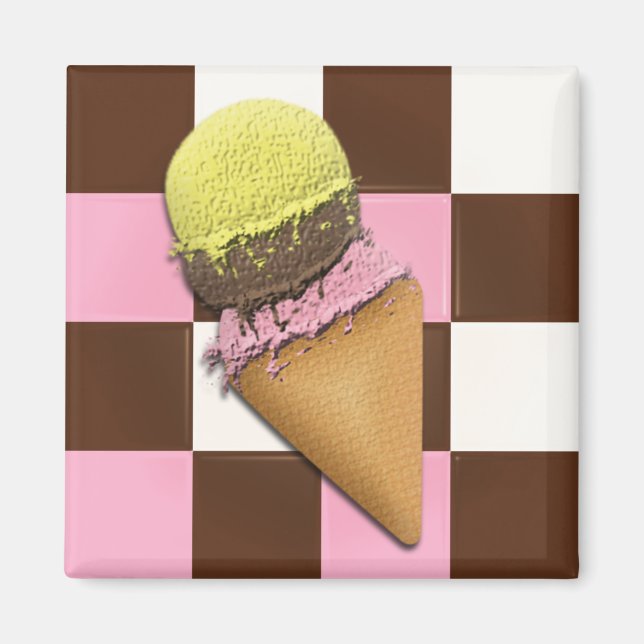 Magnets du cône de crème glacée (Devant)