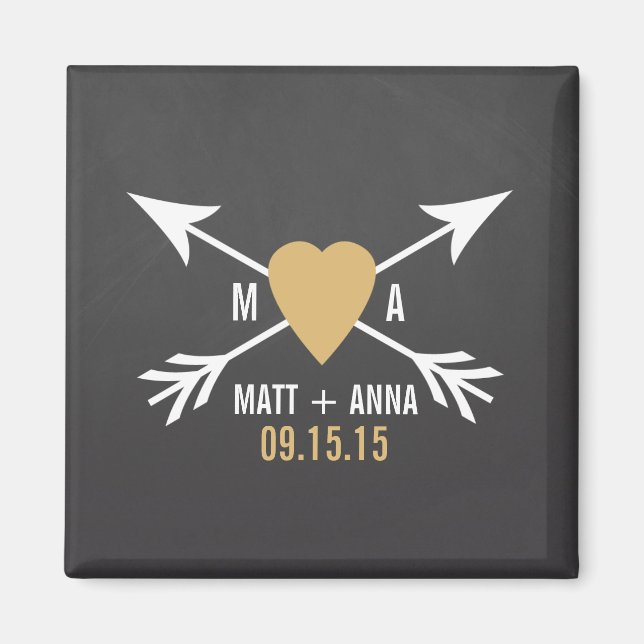 Magnets mariage Chalkboard (Devant)