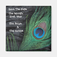 Magnets Mariages de Peacock noir