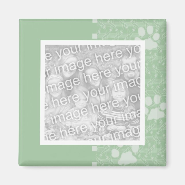 Magnets photo de Spring Green Paws (Devant)