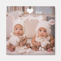 Magnets photo personnalisés pour grands-parents