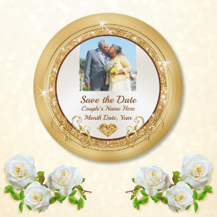 Magnets photo "Save the Date" pas chers, "Save the
