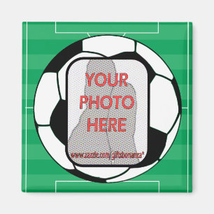 Magnets photo-soccer personnalisés
