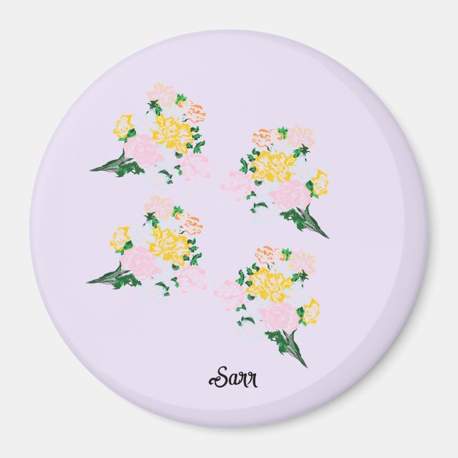 Magnets : Spring Flowers  (Front)
