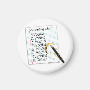 MAGNETS - VODKA SHOPPPING LISTE