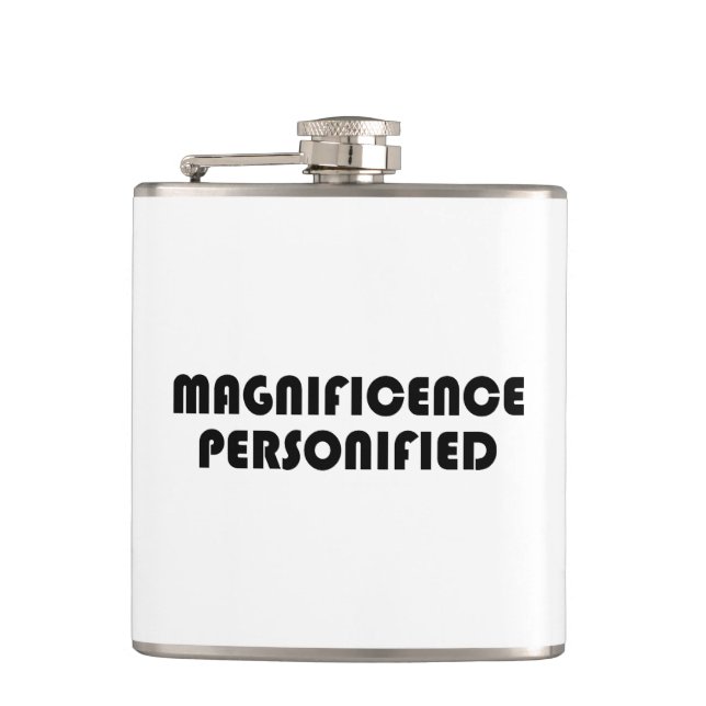 Magnificence Personified Hip Flask (Front)