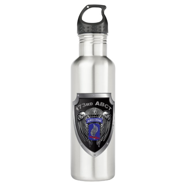 Magnificent 173rd Airborne Brigade Combat Team 710 Ml Water Bottle (Front)