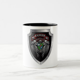 Magnificent 2nd Bat 75th Ranger Regimental Scroll Two-Tone Coffee Mug