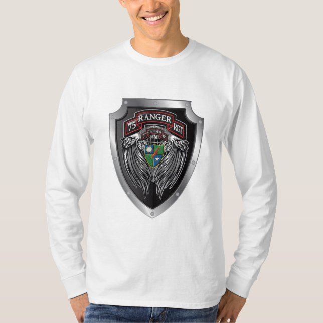 Magnificent 3rd Bat 75th Ranger Regimental Scroll T-Shirt (Front)