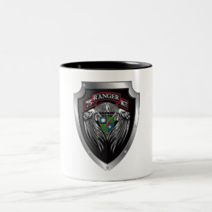 Magnificent 75th Ranger Regimental Scroll Two-Tone Coffee Mug