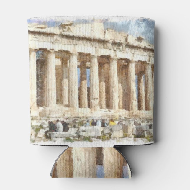 Magnificent Acropolis in Athens Can Cooler (Back)