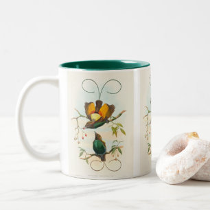 Magnificent Bird of Paradise by John Gould Two-Tone Coffee Mug