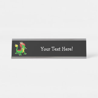 Magnificent Chinese Dragon Desk Name Plate