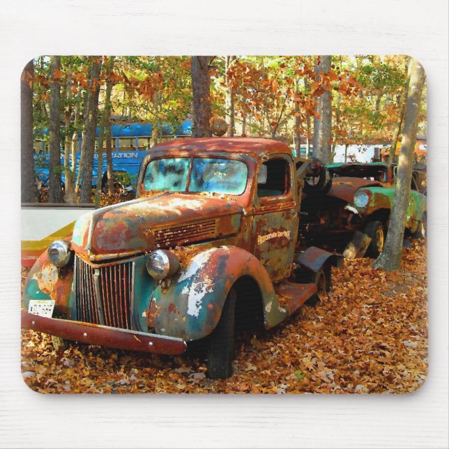 Magnificent Classic Rusting Truck Mouse Pad (Front)