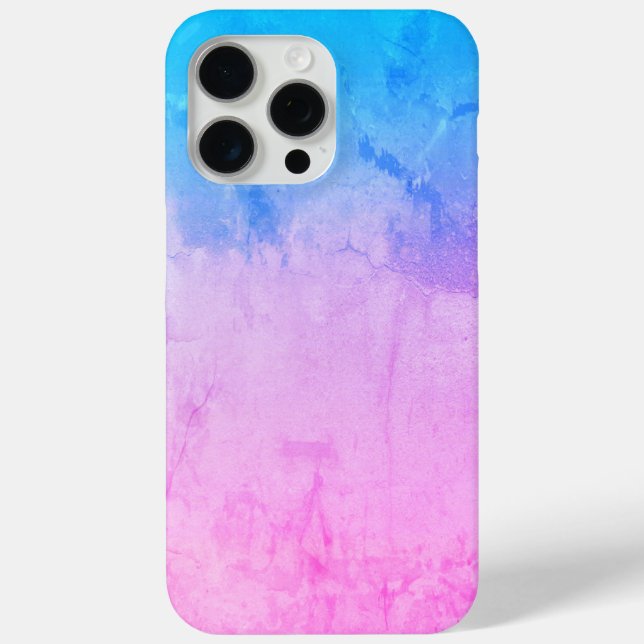 Magnificent Colours Textured Pink and Blue Strikin Case-Mate iPhone Case (Back)
